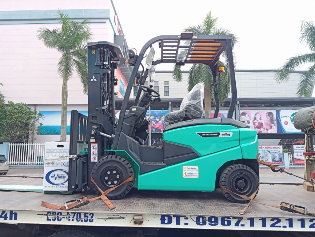 xe nâng điện ngồi lái mitsubishi